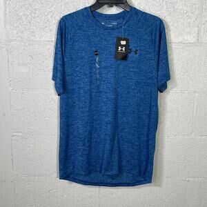 Under Armour Men's Tech 2.0 crew neck T-Shirt blue Medium